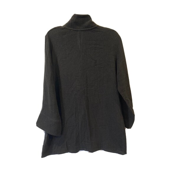 Soft Surroundings Topper Womens XS Black Cotton Knit One Button Cardigan Sweater - Picture 7 of 7